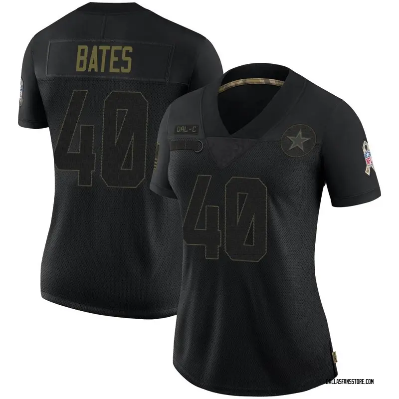 Nike Bill Bates Dallas Cowboys Limited Black 2016 Salute to Service Jersey  - Women's