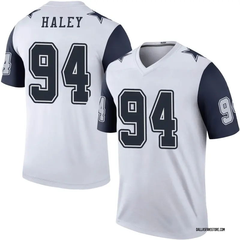 Charles Haley Dallas Cowboys Men's Legend White Color Rush T-Shirt